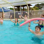 Tente En Toile Et Bois Avec Terrasse Pour 4 Personnes - Api-1-52-1471 Campingplatz Sainte-Marie-du-Mont (Manche)